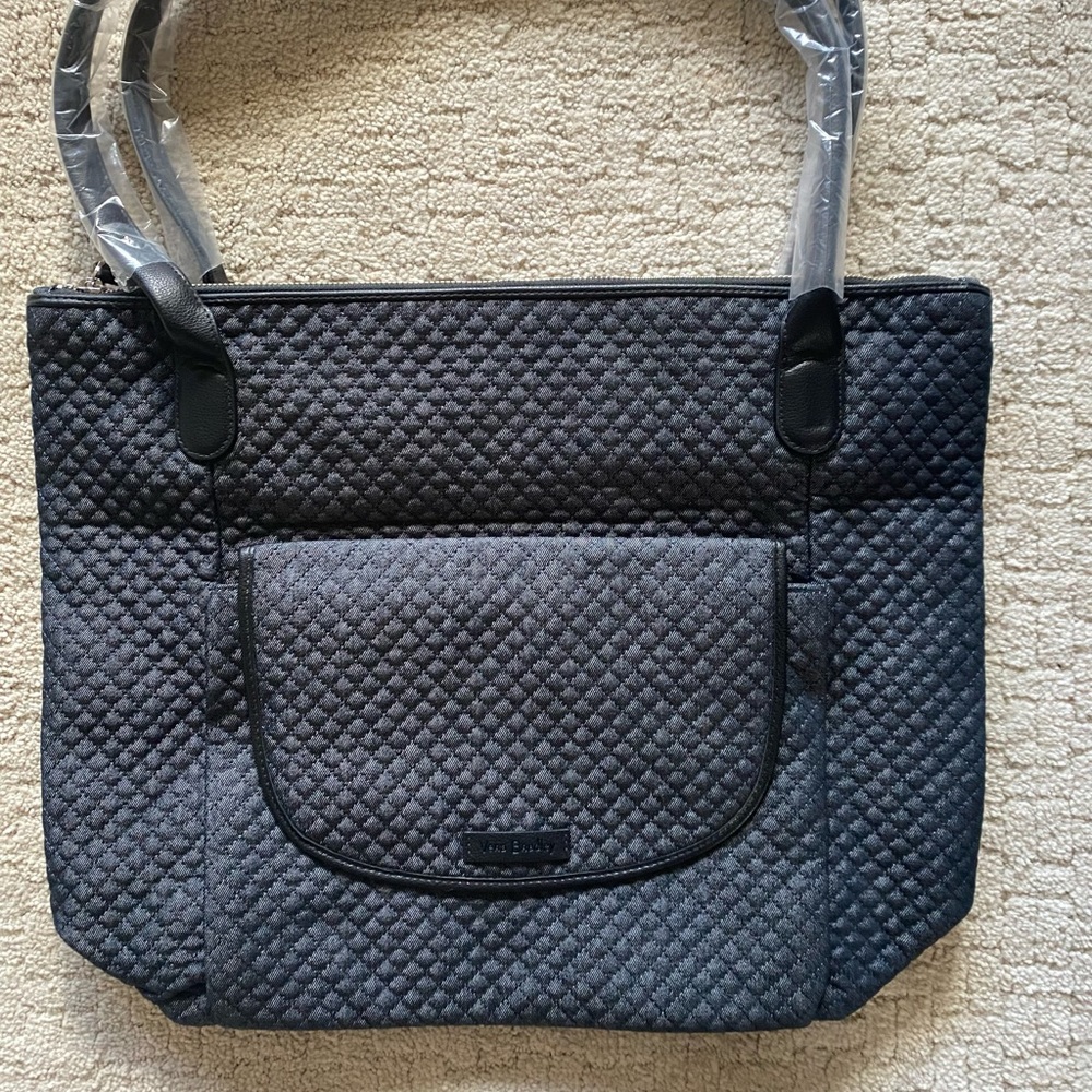 Vera Bradley NWT Carson North South tote in Denim